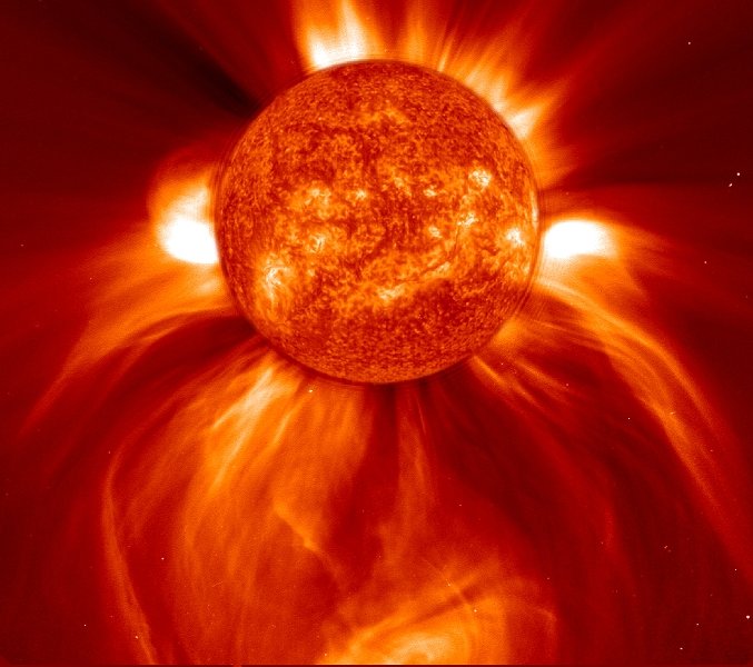 Click to see illustration how CME may reach Earth
