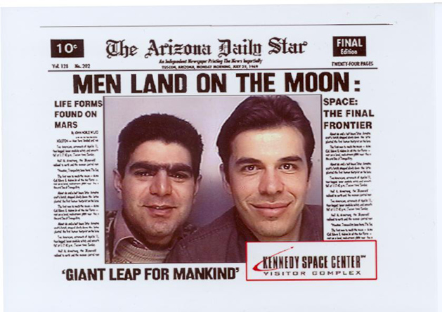 Men land on moon.