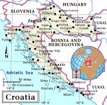 Republic of CROATIA with neighbours