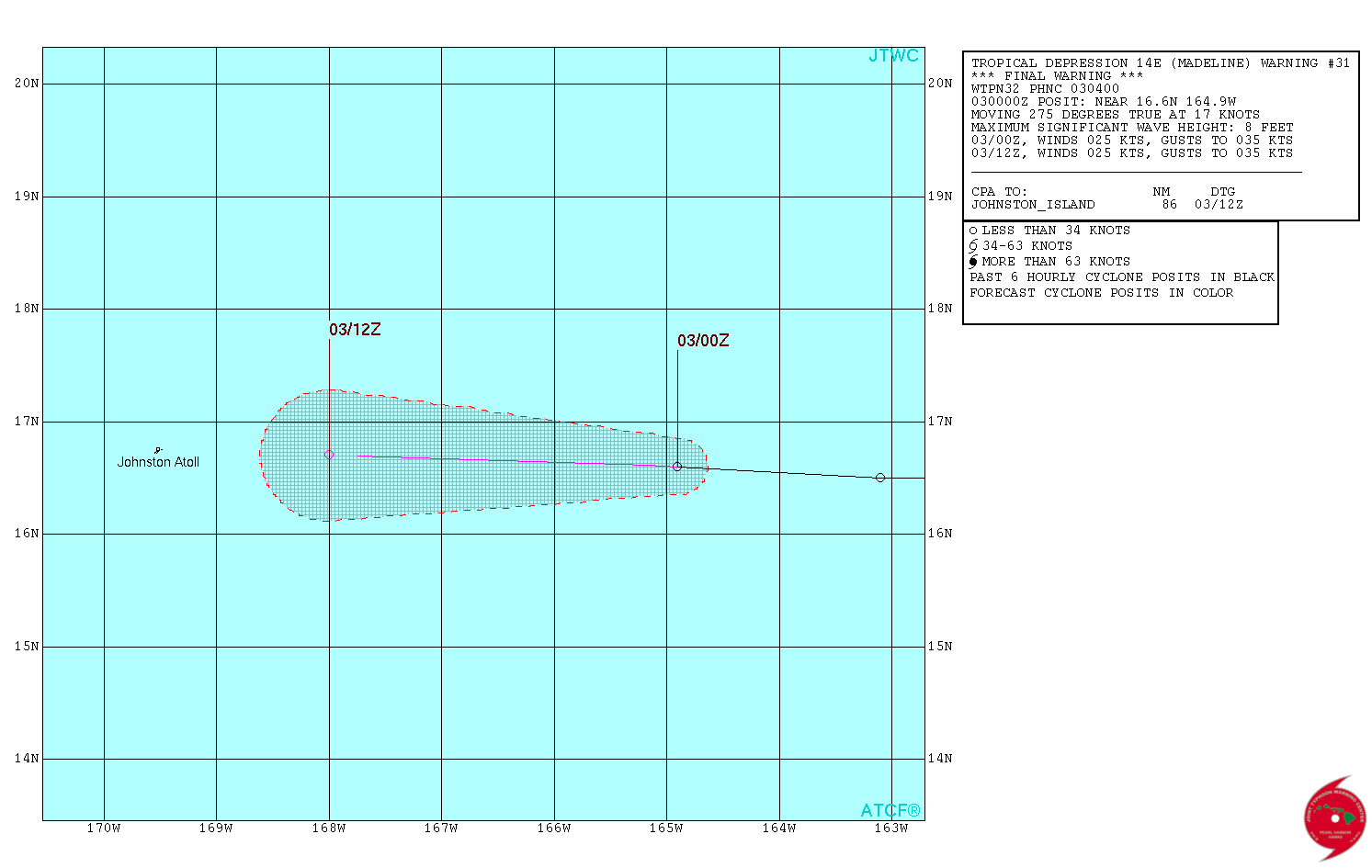 JTWC TS 14 2016 Forecast 31