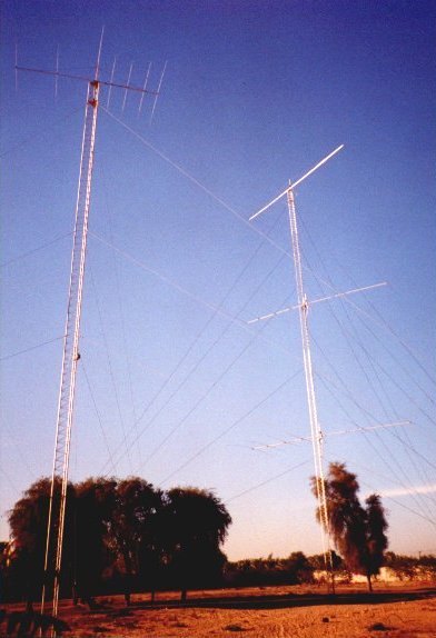 10m 6 el YAGI and 20m 6/6/6 el. stack in the morning.