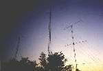 High Band Antennas at sunset