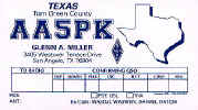 AA5PK QSL card
