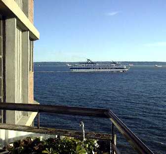 Jump off your balcony onto a cruise ship...