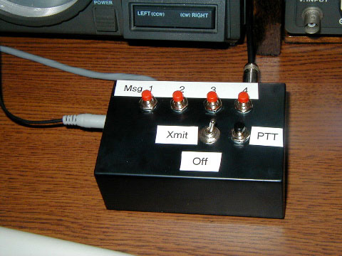 External view of DVR/Keyer Controller.