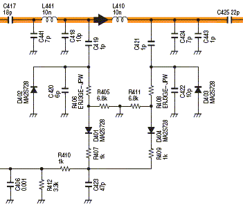 UHF PA Reflectometer Circuit. Image courtesy Icom Inc.