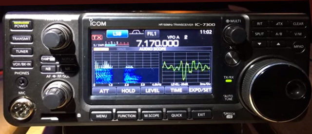 Audio SA & scope, at Orlando Hamcation. Courtesy IGEJ & AB4BJ.