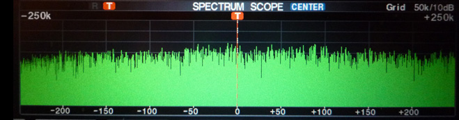 Fig.3: Noise spectrum with Digi-Sel on.