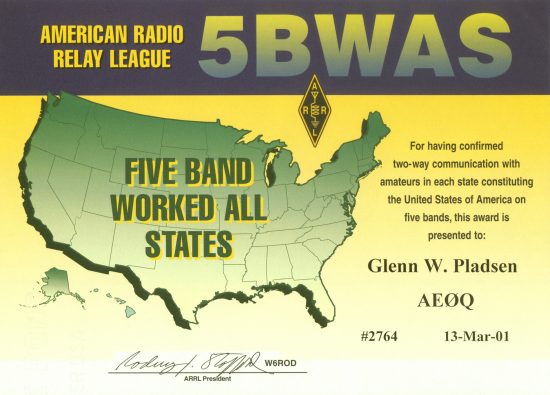 5-BAND WORKED ALL STATES