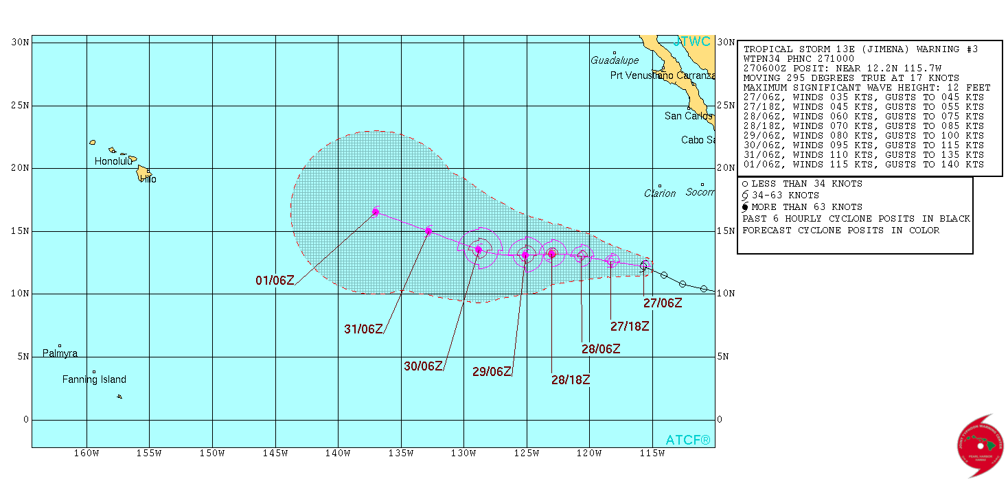 JTWC TS 13 2015 Forecast 03