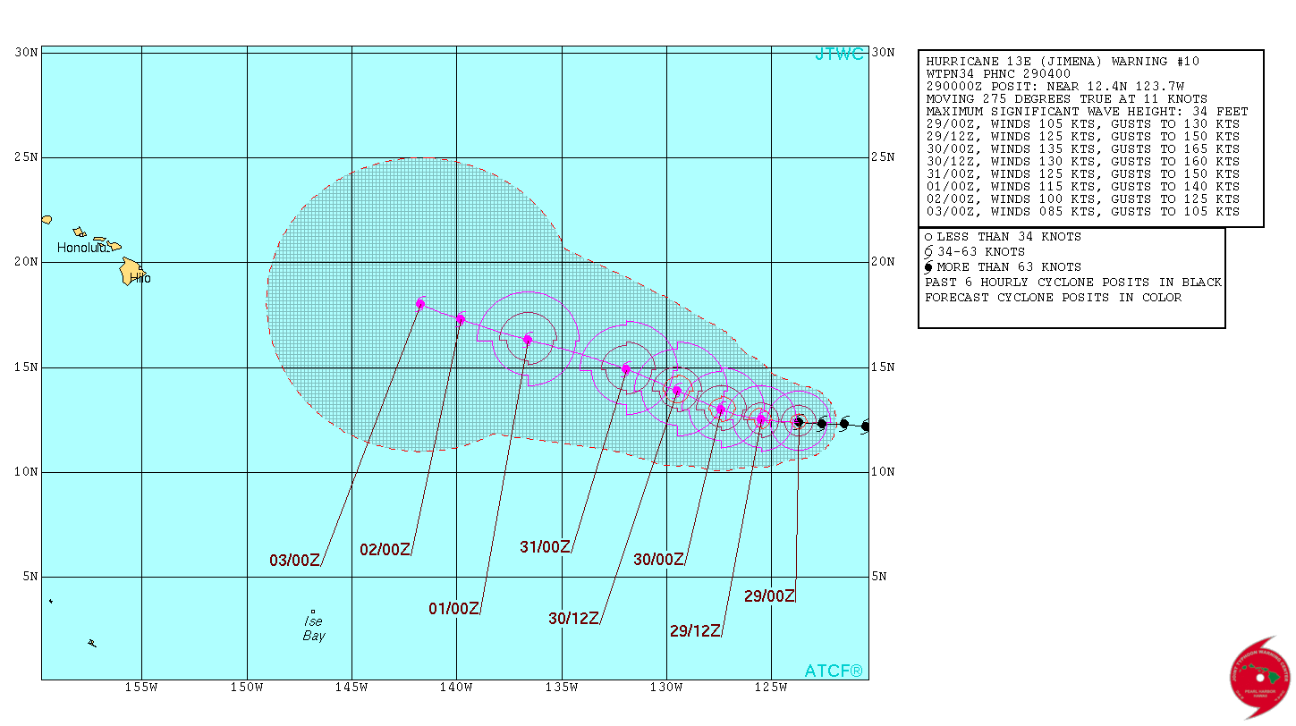 JTWC TS 13 2015 Forecast 10