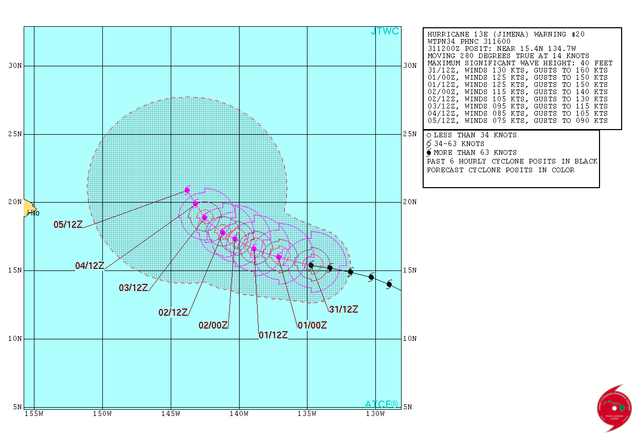 JTWC TS 13 2015 Forecast 20