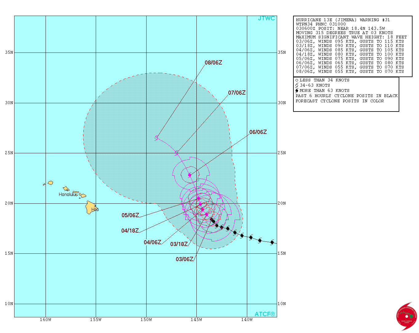 JTWC TS 13 2015 Forecast 31
