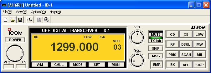 Main settings for ID-1 DD simplex operations