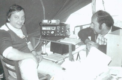 IV3LNQ e IV3DYS durante il terremoto del Friuli  - maggio 1976