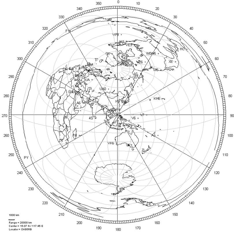 Great Circle Chart