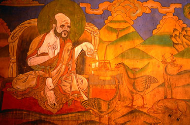 Wall paintings in all Dzongs