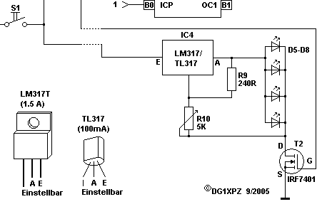 Schaltplan Solarleuchte