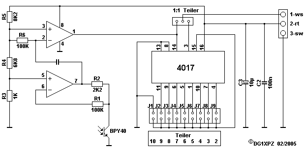 Schaltplan Drehzahl-Sensor