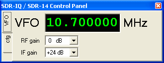 screenshot SDR-IQ control panel