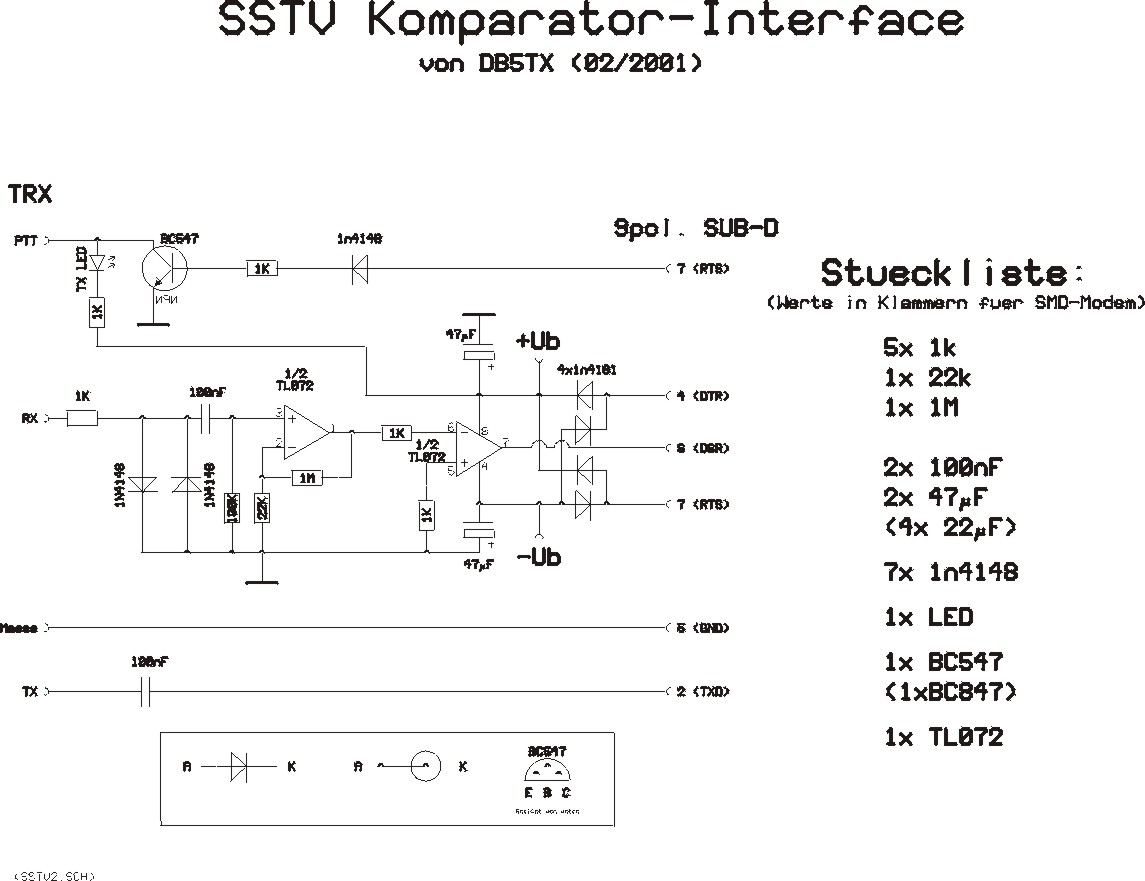 Schaltplan zum aktuellen Modem
