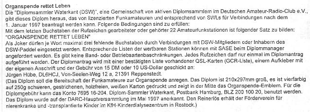 Beschreibung - Organspende-rettet-Leben-Diplom