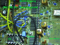 Innenansicht DK1HE-QRP-TRX