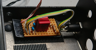 WK3 WinKeyer with side tone output, 
         Prototype PCB WR Rademacher VK C-711-5 Copper HP Stripboard 5.08mm Pitch