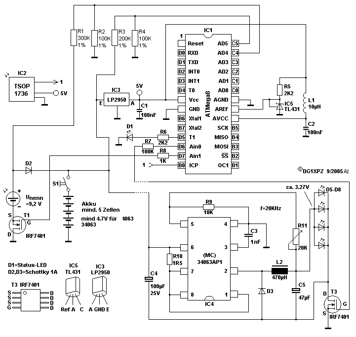 Schaltplan Solarleuchte