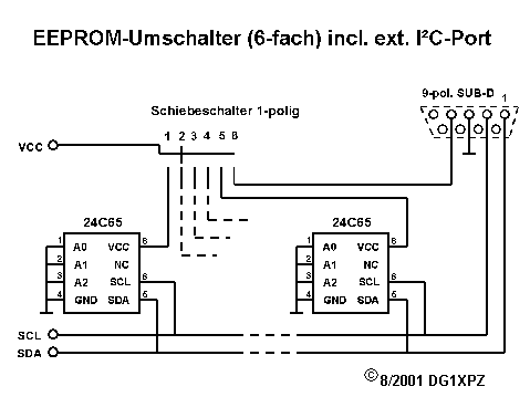 Schaltplan EEPROM-Umschalter