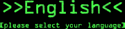 ENGLISH - please select your language!