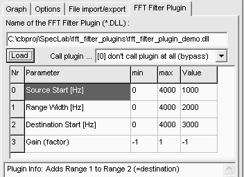 Screenshot FFT Filter Plugin FFT Filter Plugin