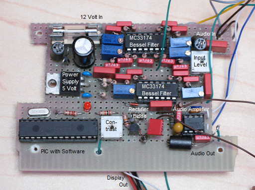 CW Decoder with more and smaller filters and an audio amplifier