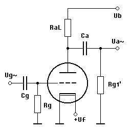 Voltage Amplifier Directly-Heated Using Triode