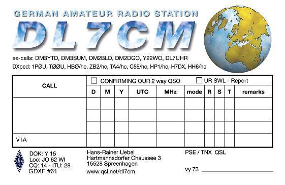 qsl dl7cm