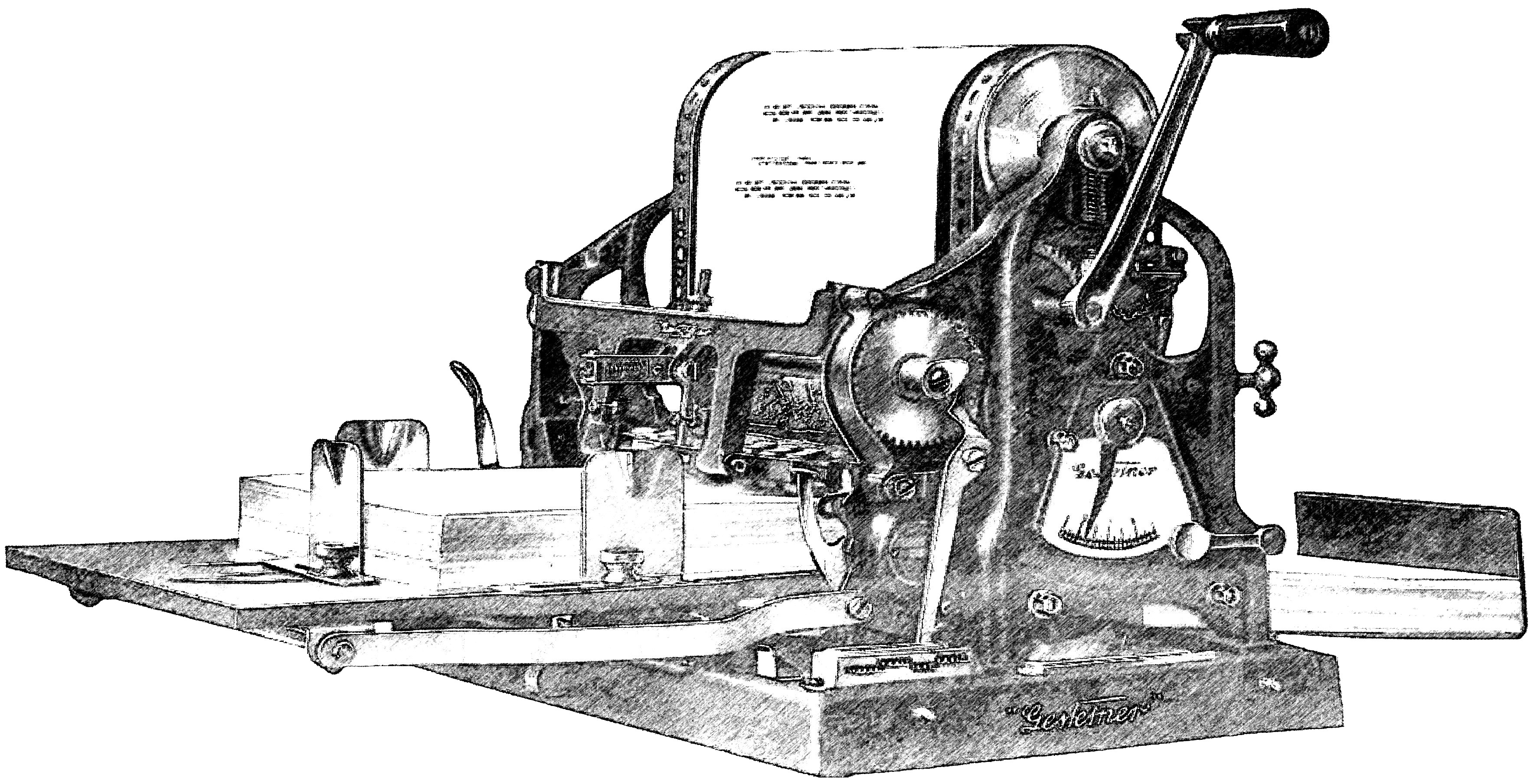Vollautomat Gestetner Rotary Cyclostyle Model 6, Privatedition