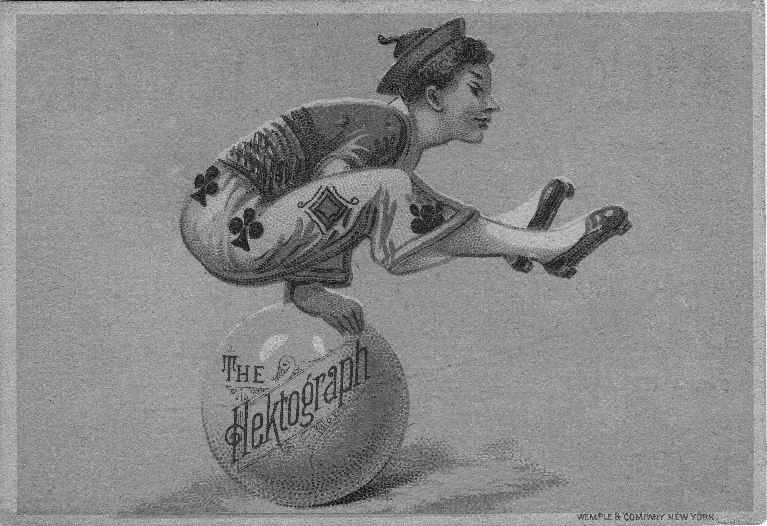 Amerikanische Werbeannonce zum Hektographen von ca. 1880, Privatbesitz