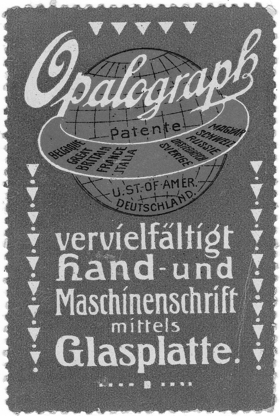 Opalograph-Vignette, Hermann Hurwitz & CO. Berlin, Privat-besitz