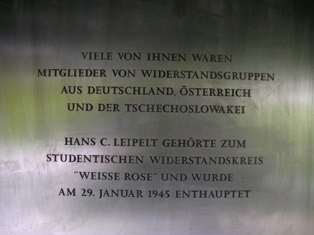 Gedenktafel für Hans Conrad Leipelt