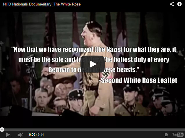 NHD Nationals Documentary: The White Rose