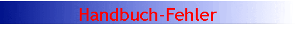 Handbuch-Fehler