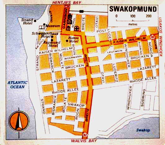 Stadtplan/City map  Swakopmund