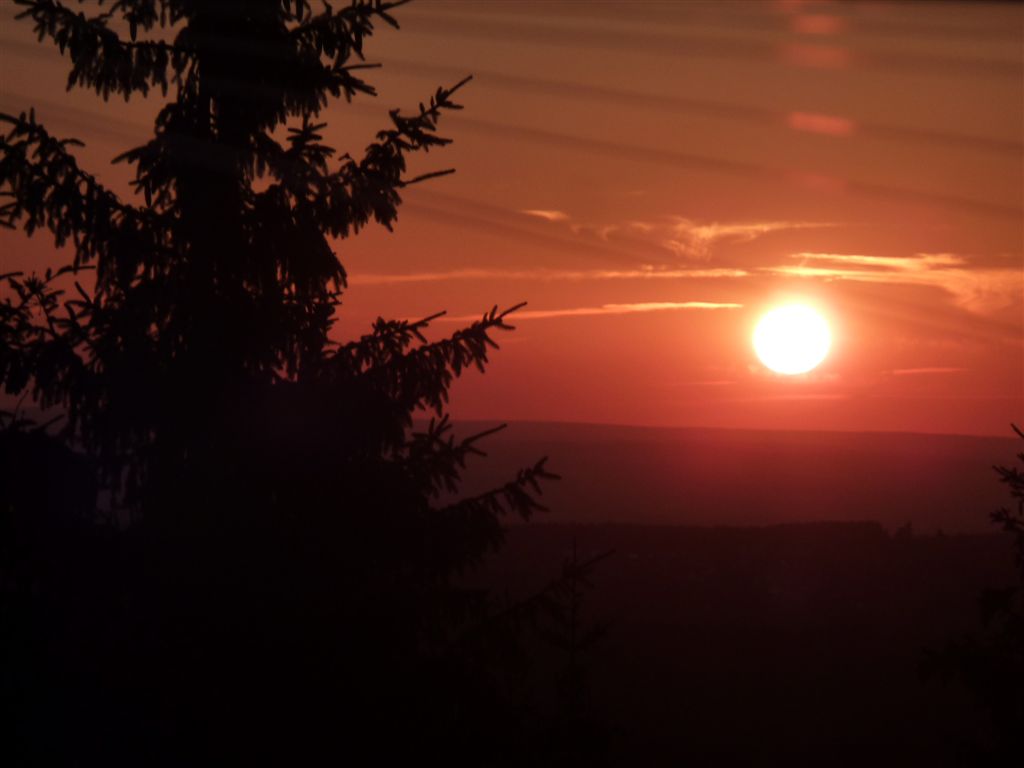 Sonnenuntergang auf dem Schneckenstein