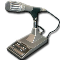 Amplificated Desk Microphone with  Modulometer and Voice Recorder