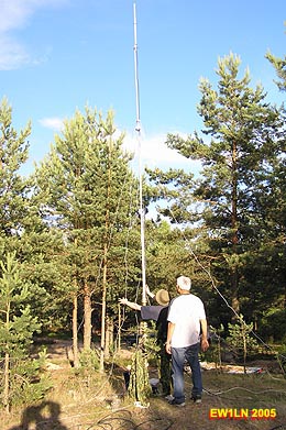 EW1LN и EW1RT на установке