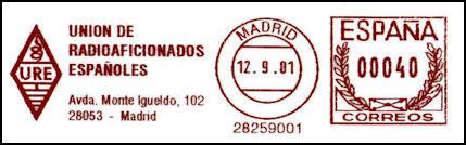 ESPAA - FRANQUEO MECANICO U.R.E - 2001