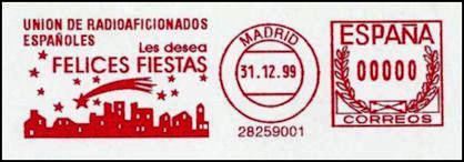 ESPAA - FRANQUEO MECANICO U.R.E - Navidad 1999