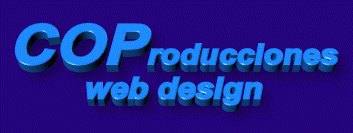 LOGOTIPO y ENTRADA AL WEB COProducciones web design.