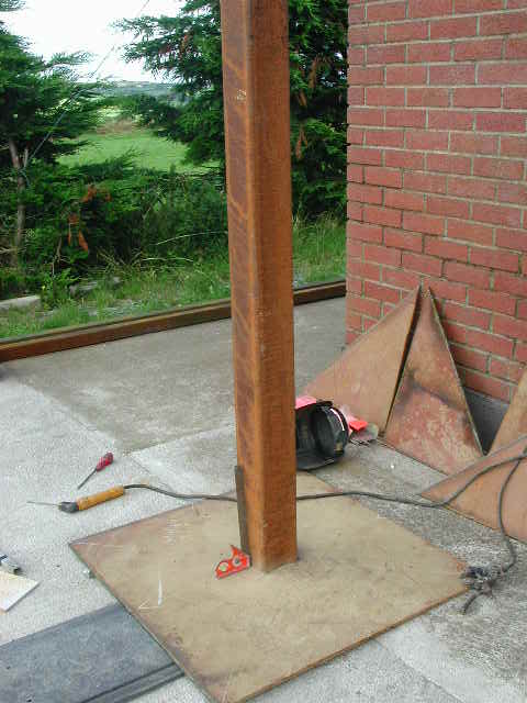 mast post erected