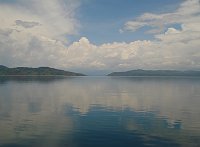  Lake Kivu early in the morning. En route form Goma to Bukavu.